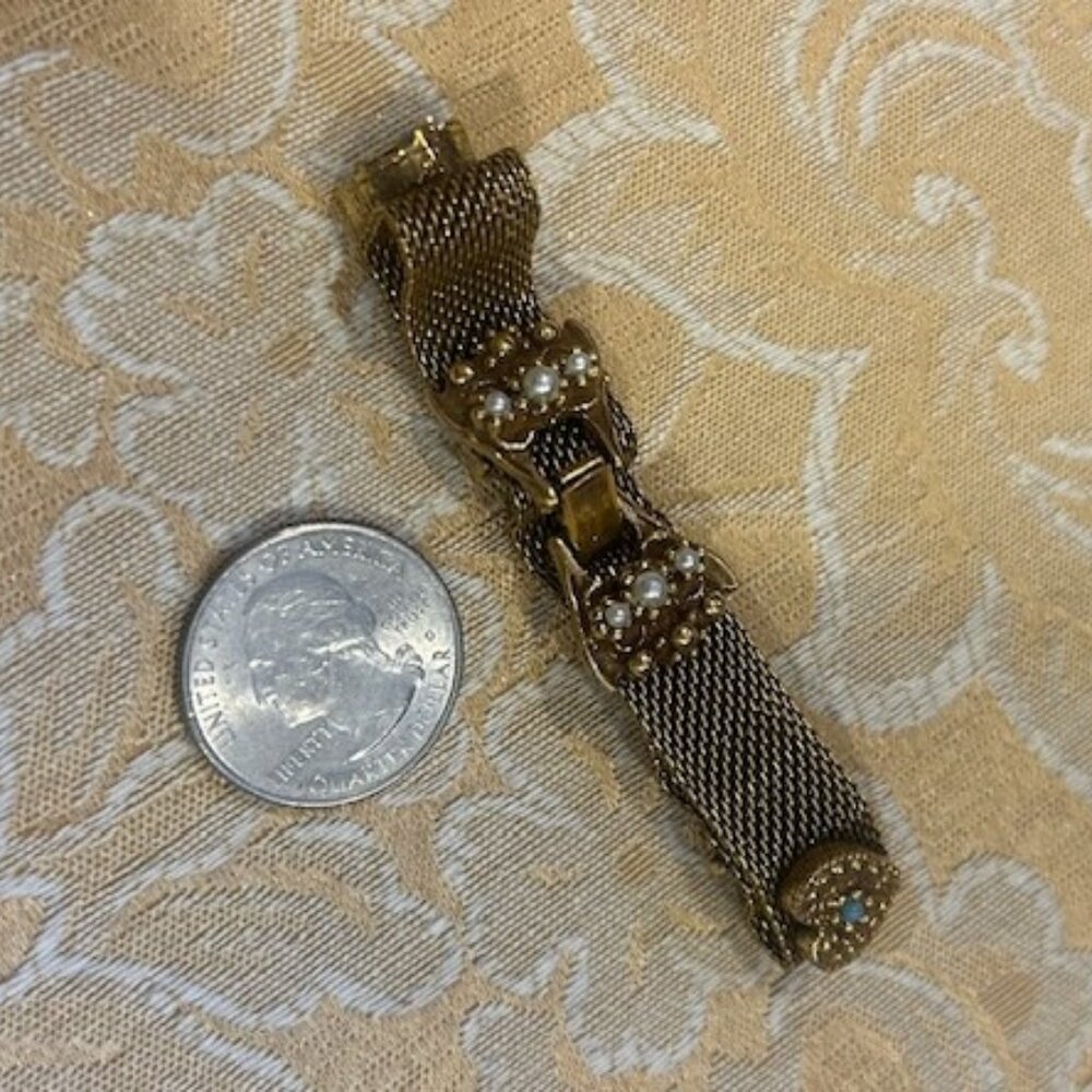 GOLDETTE NY Victoria Revival Gold Mesh BRACELET - Picture 9 of 12